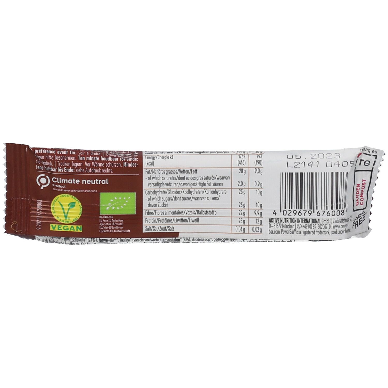 Powerbar® True Organice Protein Bar Apfel Zimt