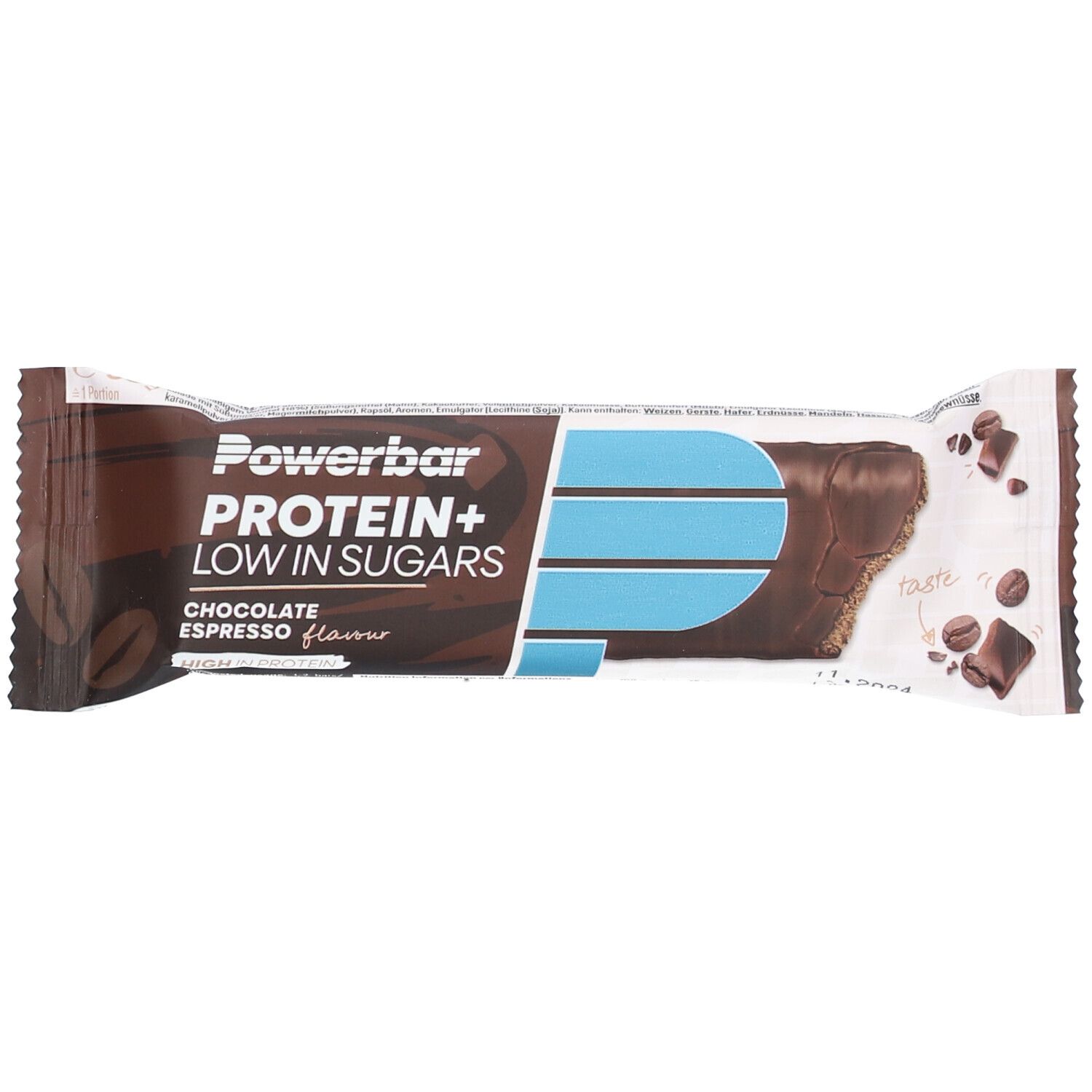 Protein Plus Low Sugar Chocolate Espresso 1 35g 35 g Riegel