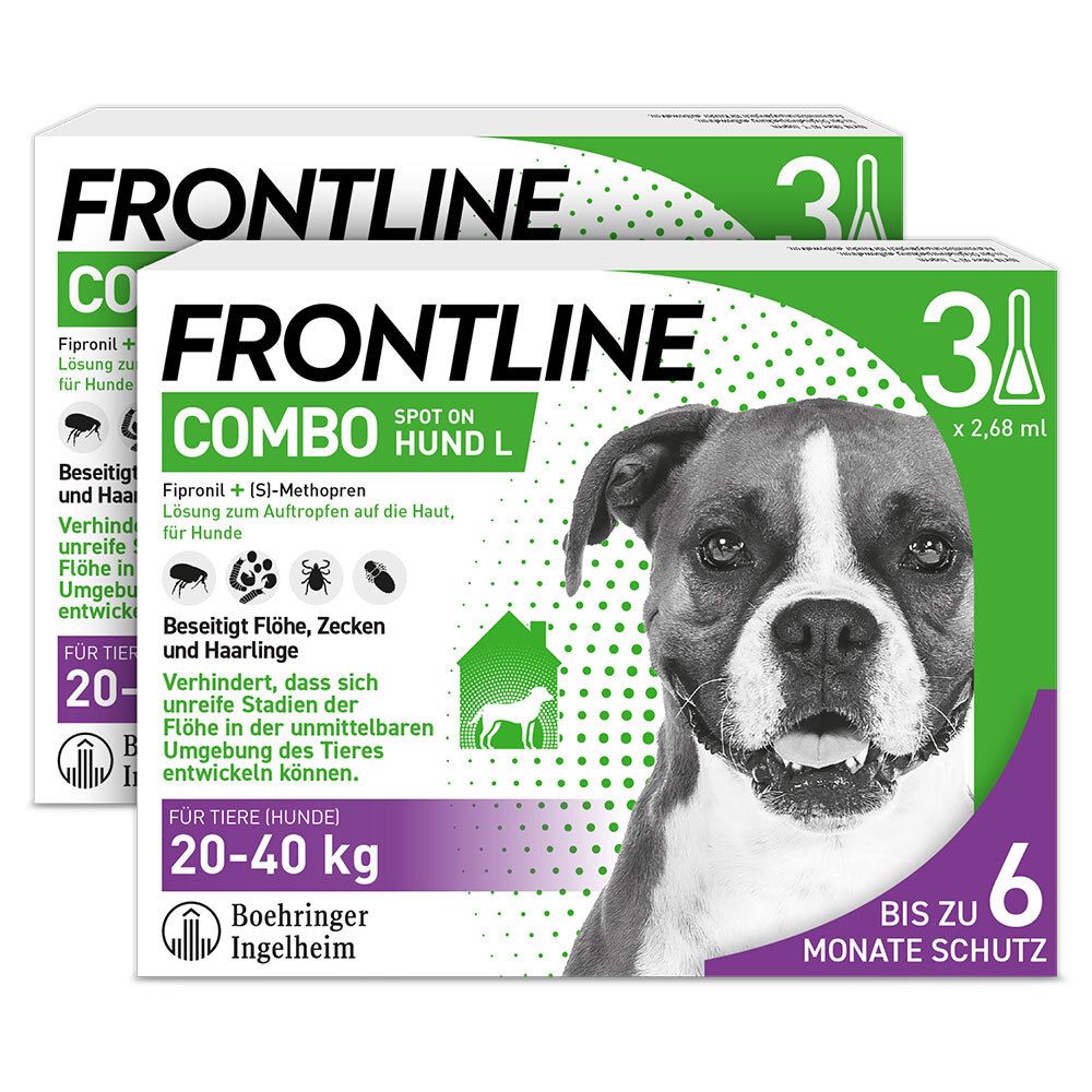 FRONTLINE COMBO® Spot on gegen Flöhe und Zecken Hund L 20-40kg