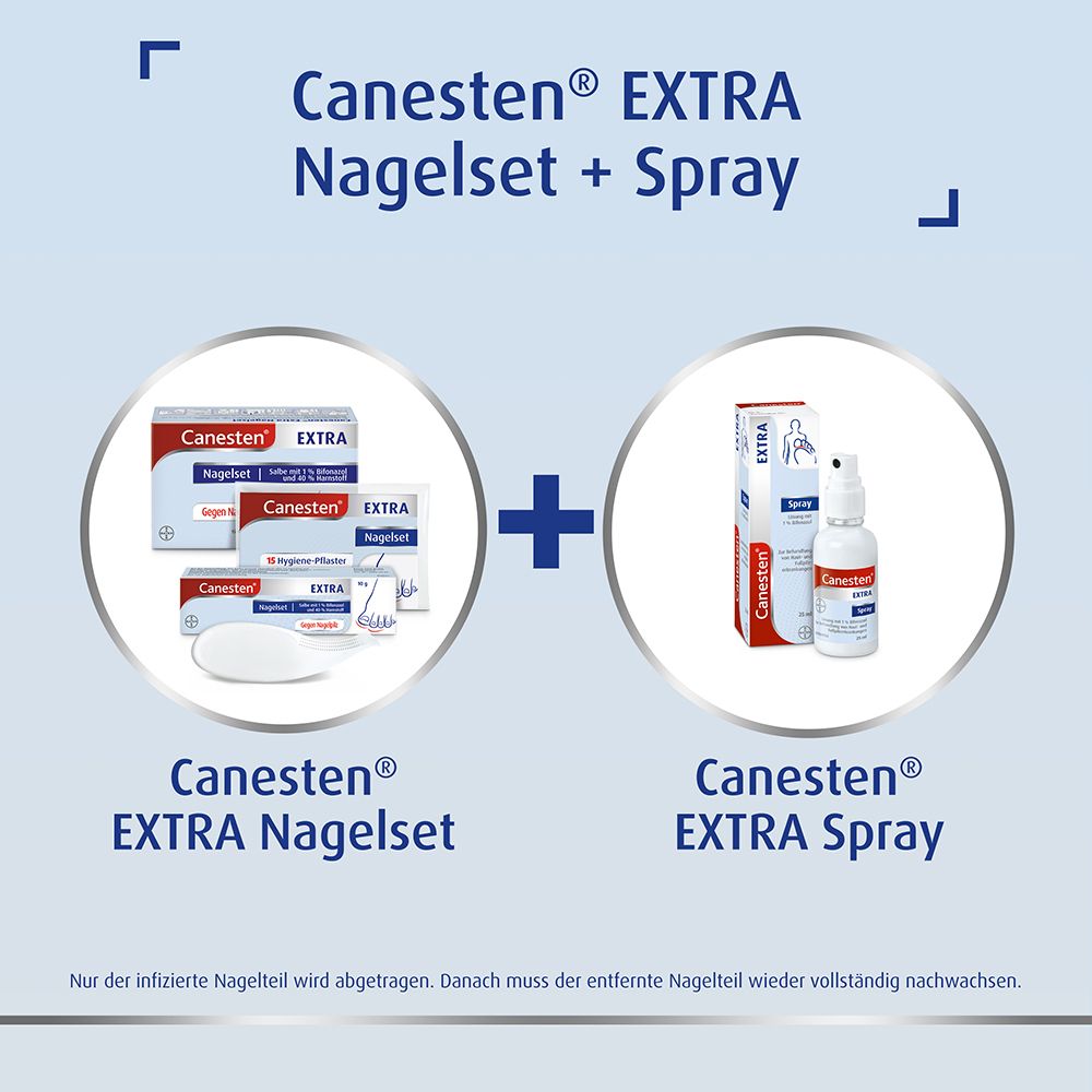 Canesten Extra Nagelset + Spray 1 St Set