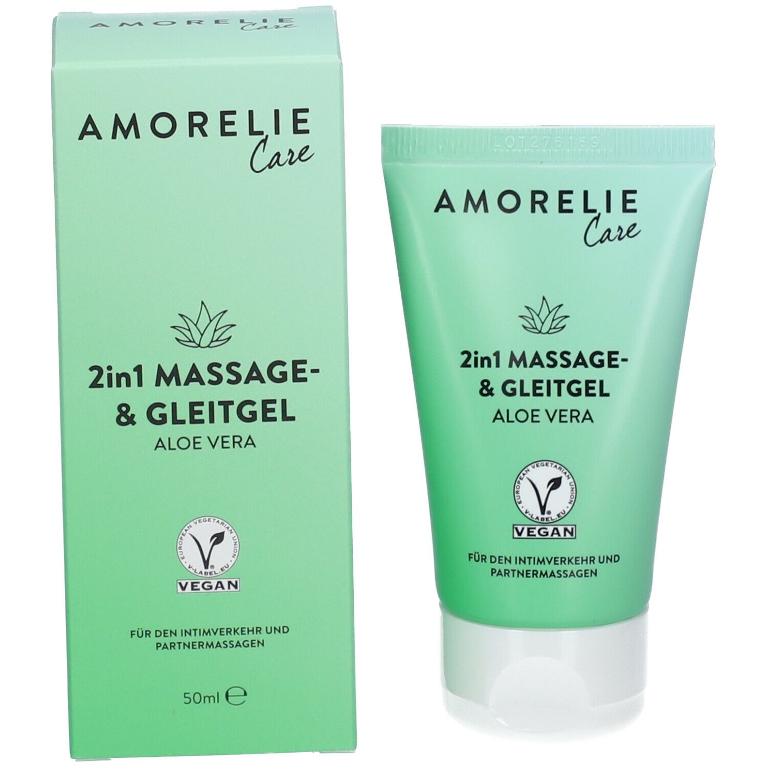 2 in 1 Massage und Gleitgel Aloe Vera - 50ml 50 ml - SHOP APOTHEKE