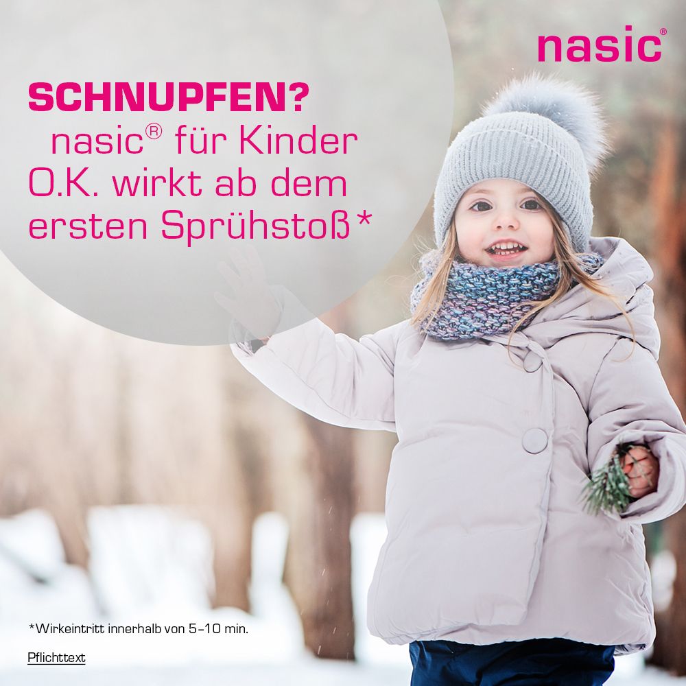 Nasic für Kinder o.K. Nasenspray Doppelpack 2x10 ml