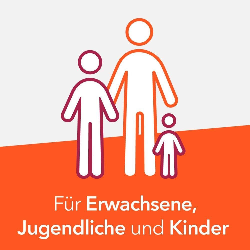 Illustration von Erwachsenen, Jugendlichen und Kindern. Text: Für Erwachsene, Jugendliche und Kinder.