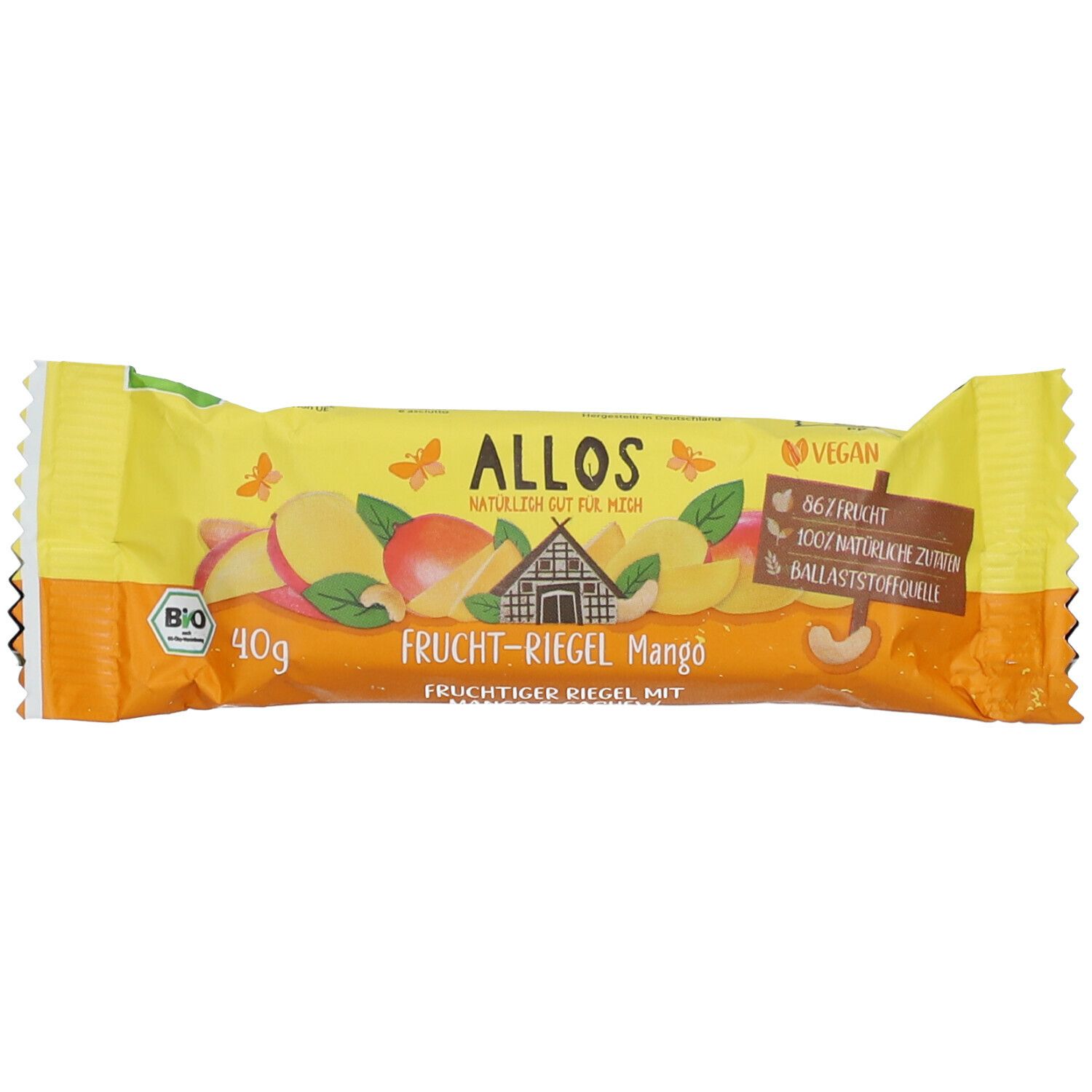 Allos Frucht-Riegel Mango 40 g Riegel