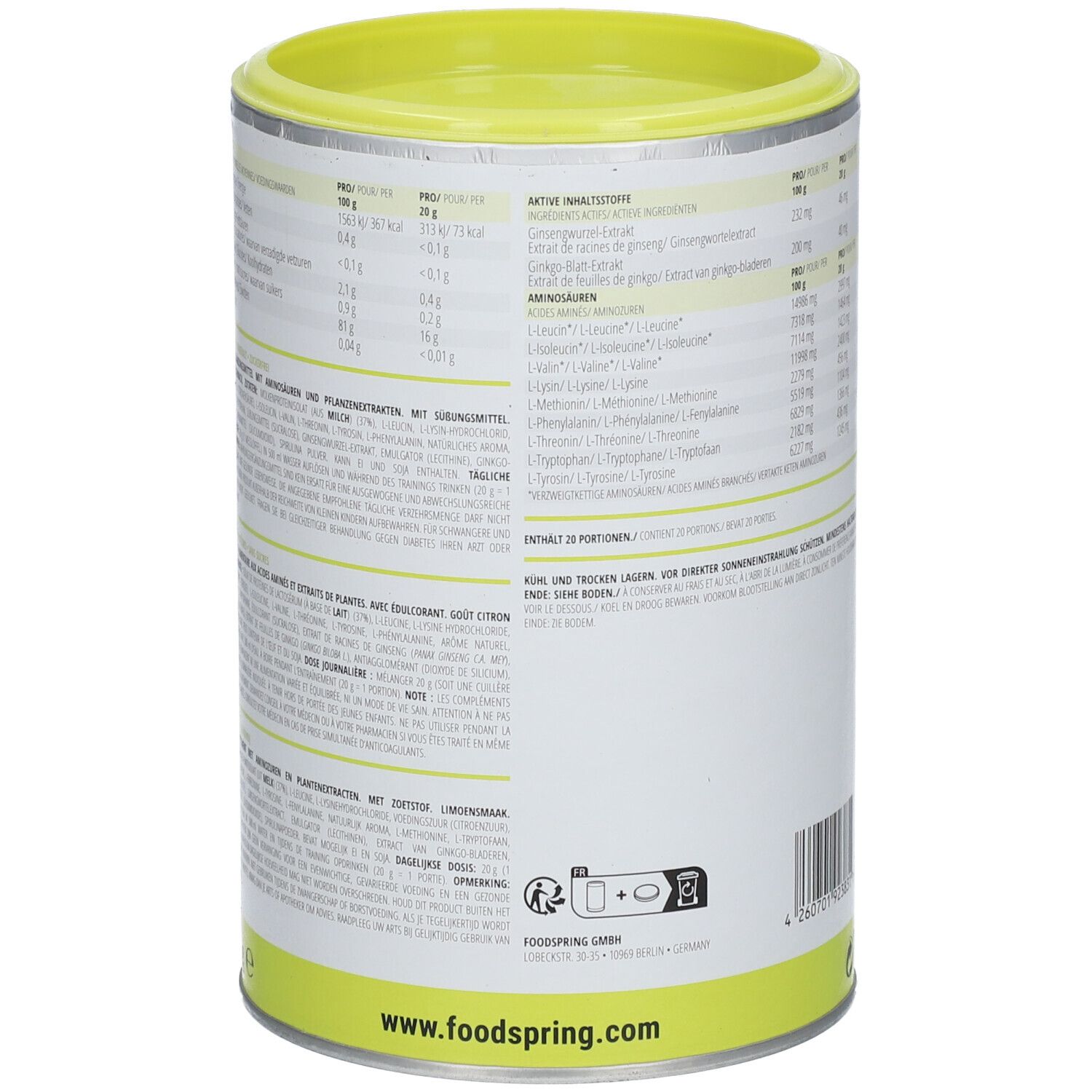 foodspring® Workout Aminos Limette