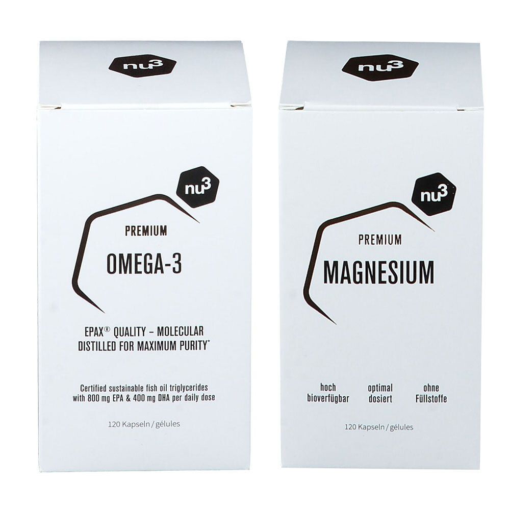 nu3 Premium Omega-3 + nu3 Premium Magnesium Komplex