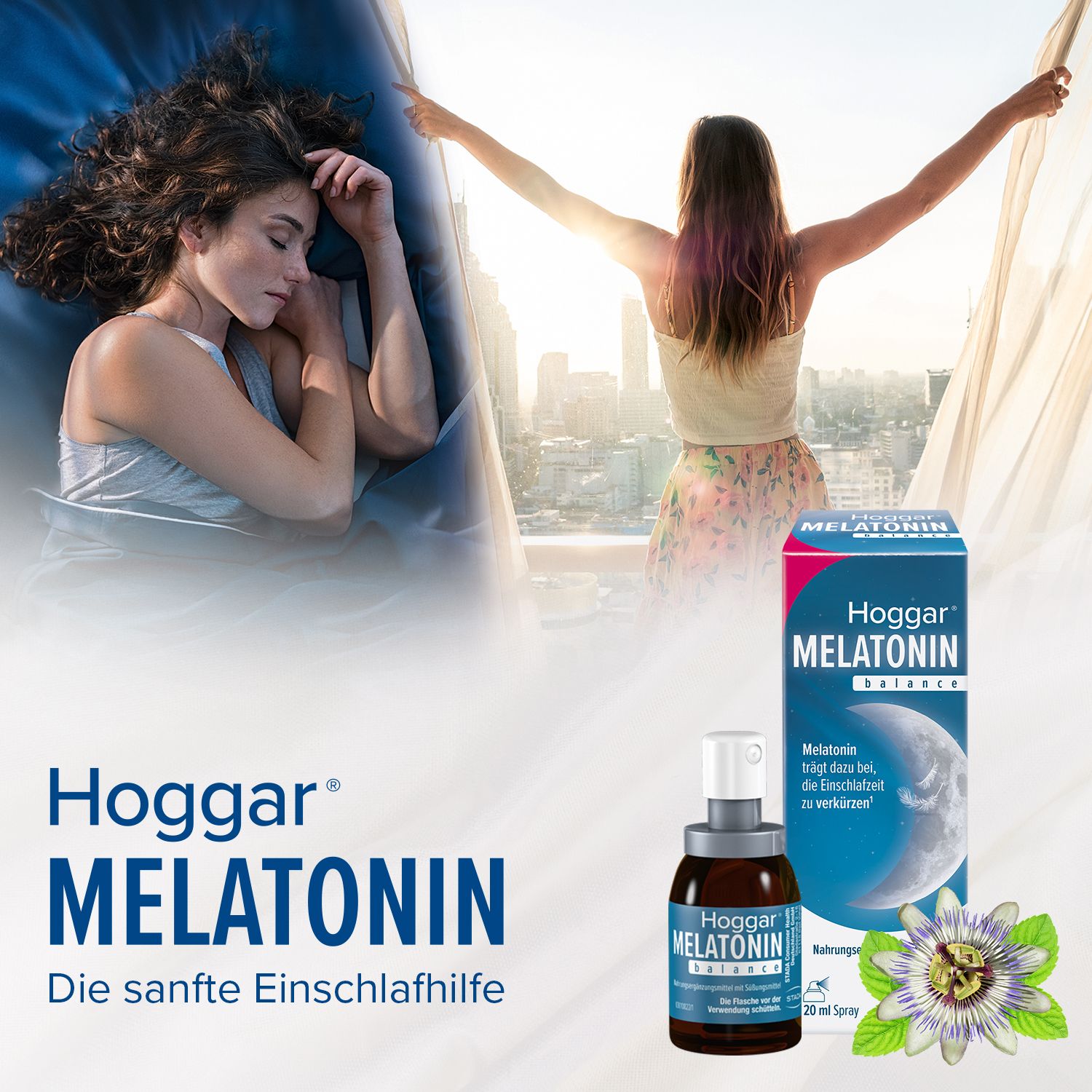 Hoggar Melatonin Einschlaf-Spray Doppelpack 2x20 ml Spray