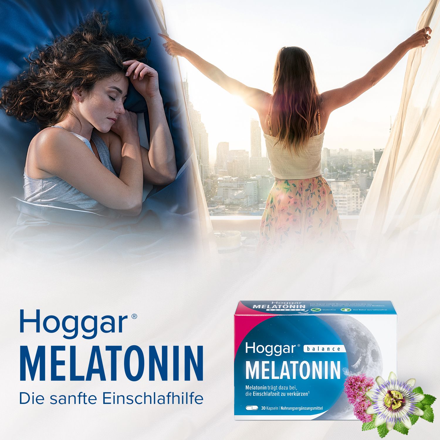 Hoggar Melatonin Einschlaf-Kapseln Doppelpack 2x30 St Kapseln