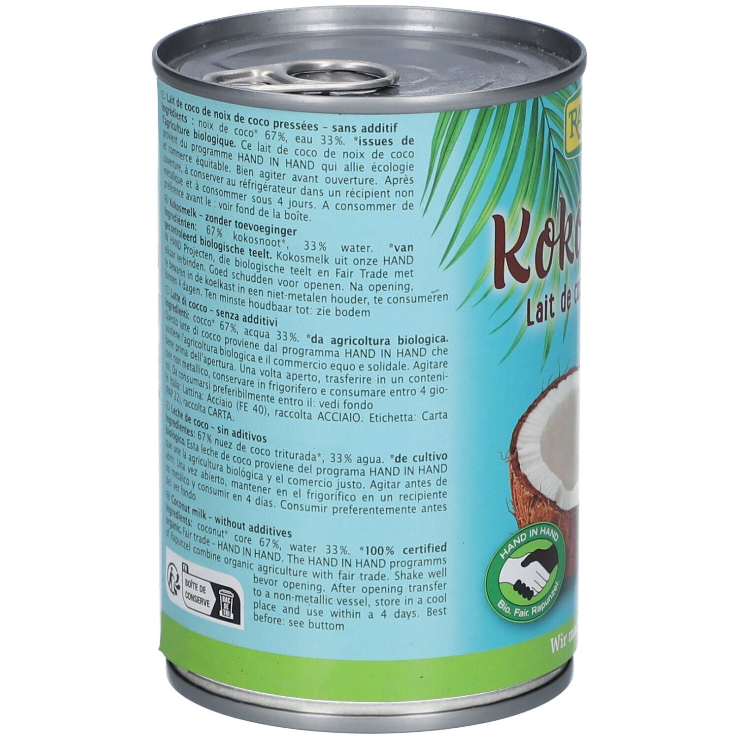 Rapunzel Kokosmilch HIH 400 ml Milch