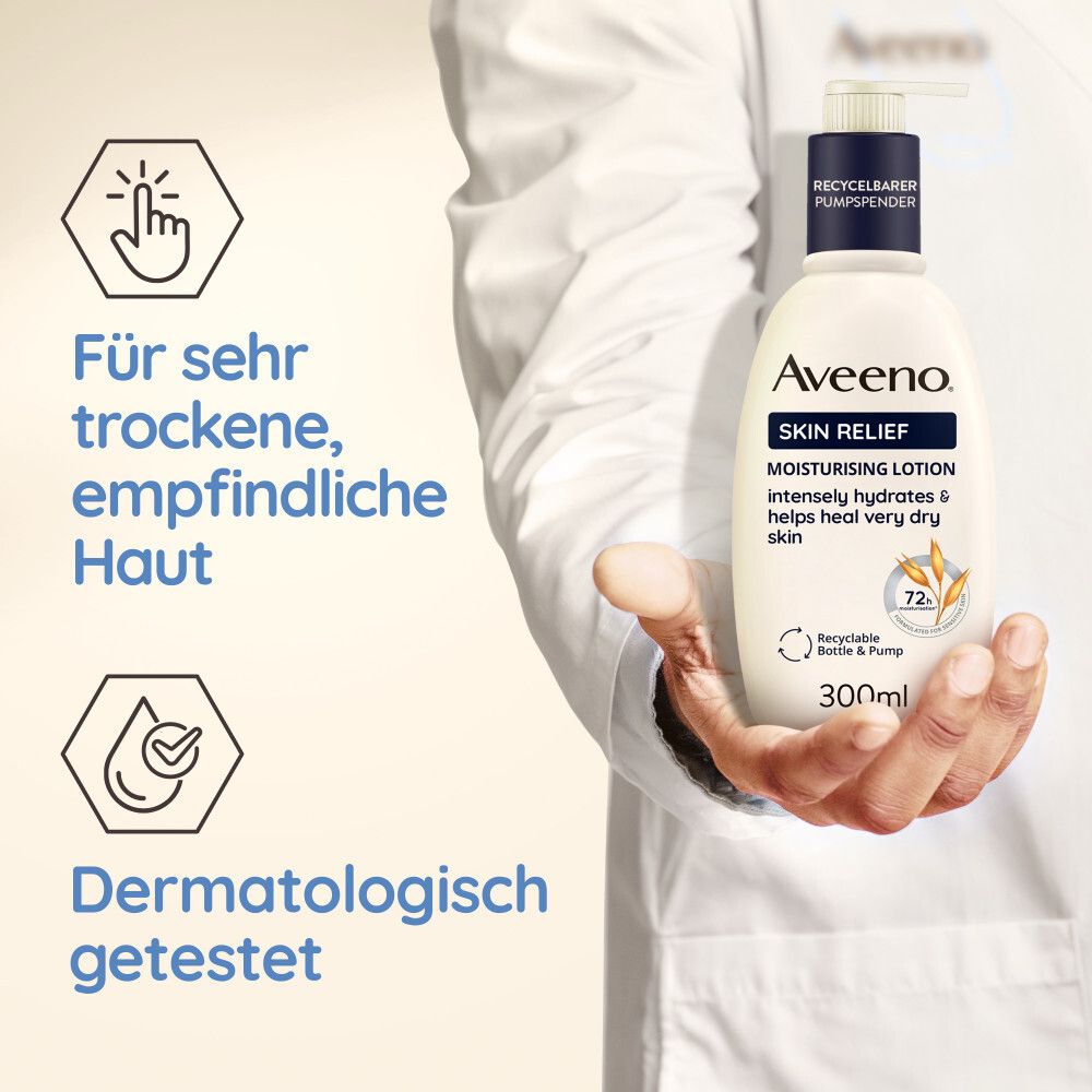 Aveeno® Skin Relief Körperlotion, Körperöl-Spray & Handcreme