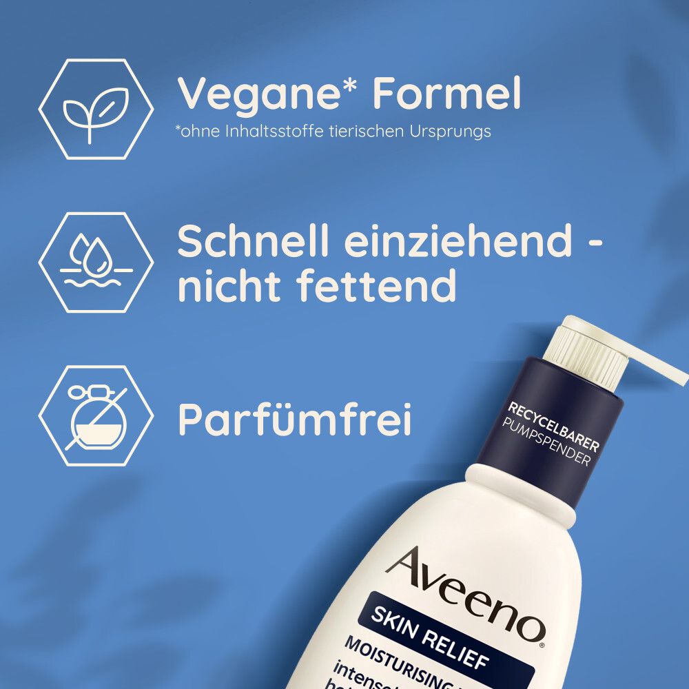 Aveeno® Skin Relief Körperlotion, Körperöl-Spray & Handcreme