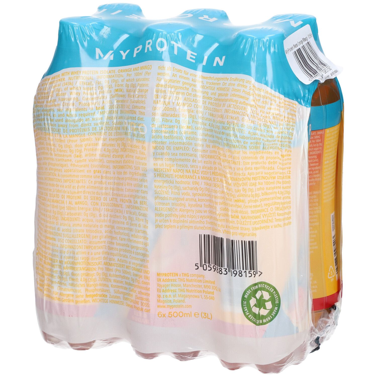MYPROTEIN Clear Protein Water Orange & Mango