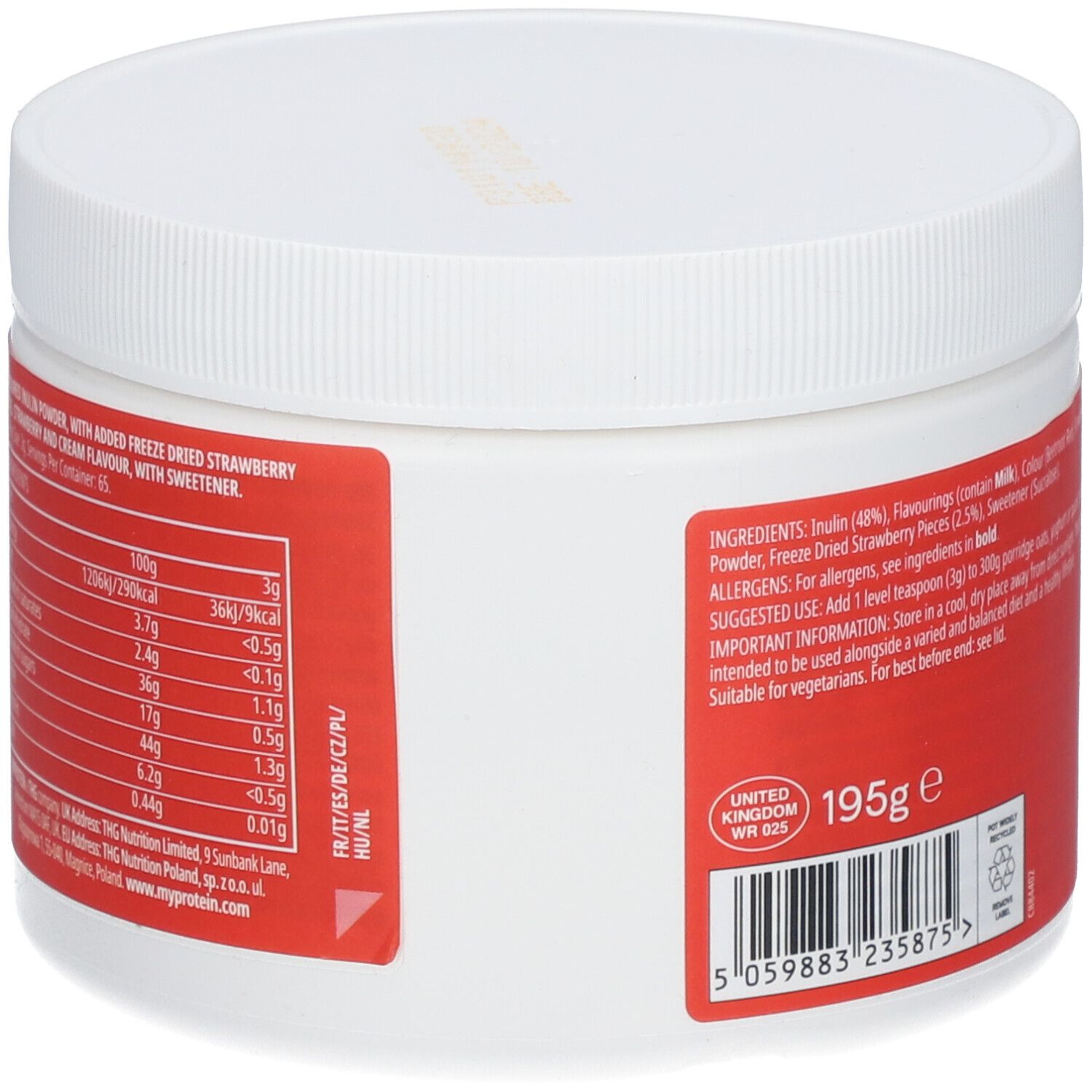 MyProtein FlavPowders Strawberry & Cream