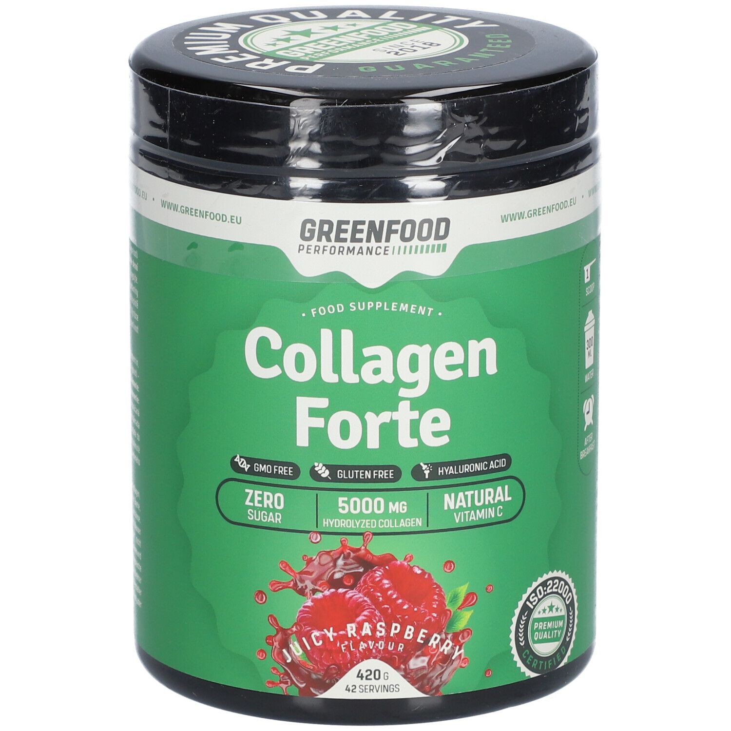 GreenFood Nutrition Performance Collagen Forte Juicy Raspberry