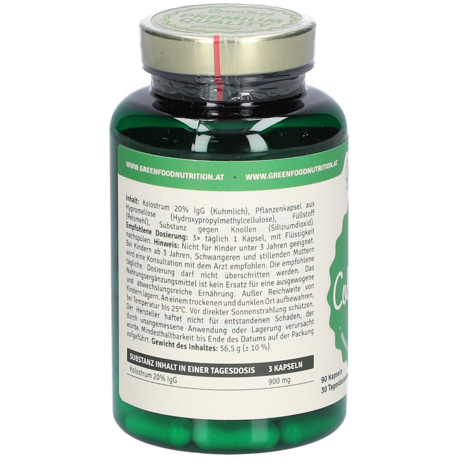 GreenFood Nutrition Colostrum 90cps 90 St Kapseln