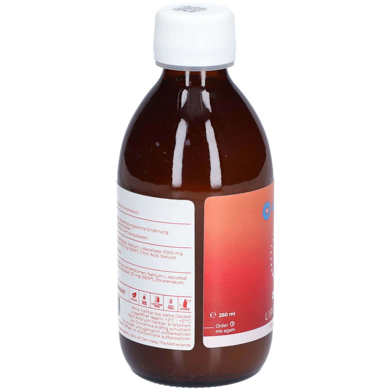 Liposomales Zink + Vitamin C Blutorange 250 ml Lösung zum Einnehmen