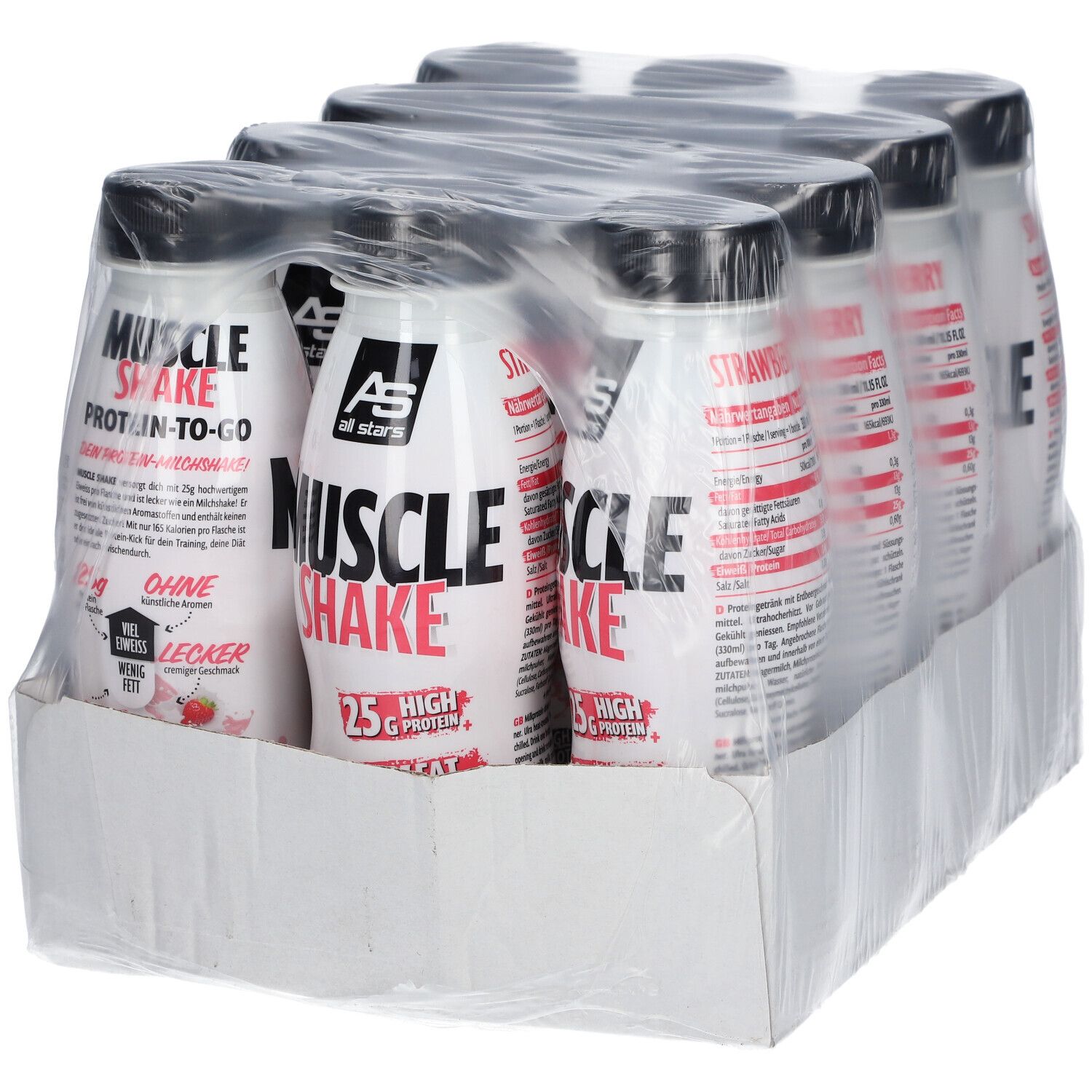 All Stars® Muscle Shake Erdbeere High Protein