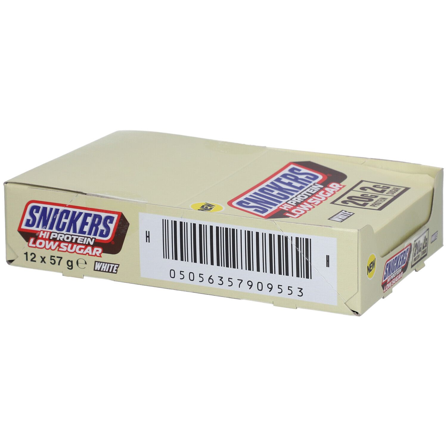 Mars Protein Snickers White Low Sugar High Bar (12x57g) Chocolate 12x57 g Riegel