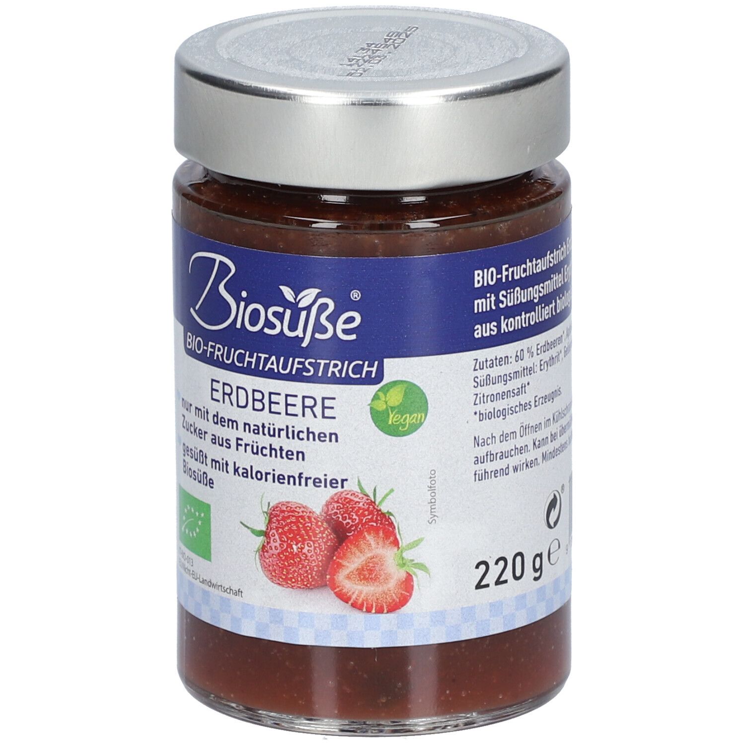 BIOSÜSSE Bio-Fruchtaufstrich Erdbeere