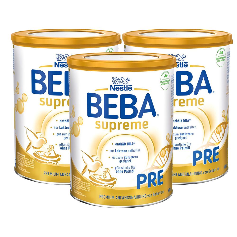 Nestlé BEBA® SUPREME Pre, Anfangsmilch von Geburt an