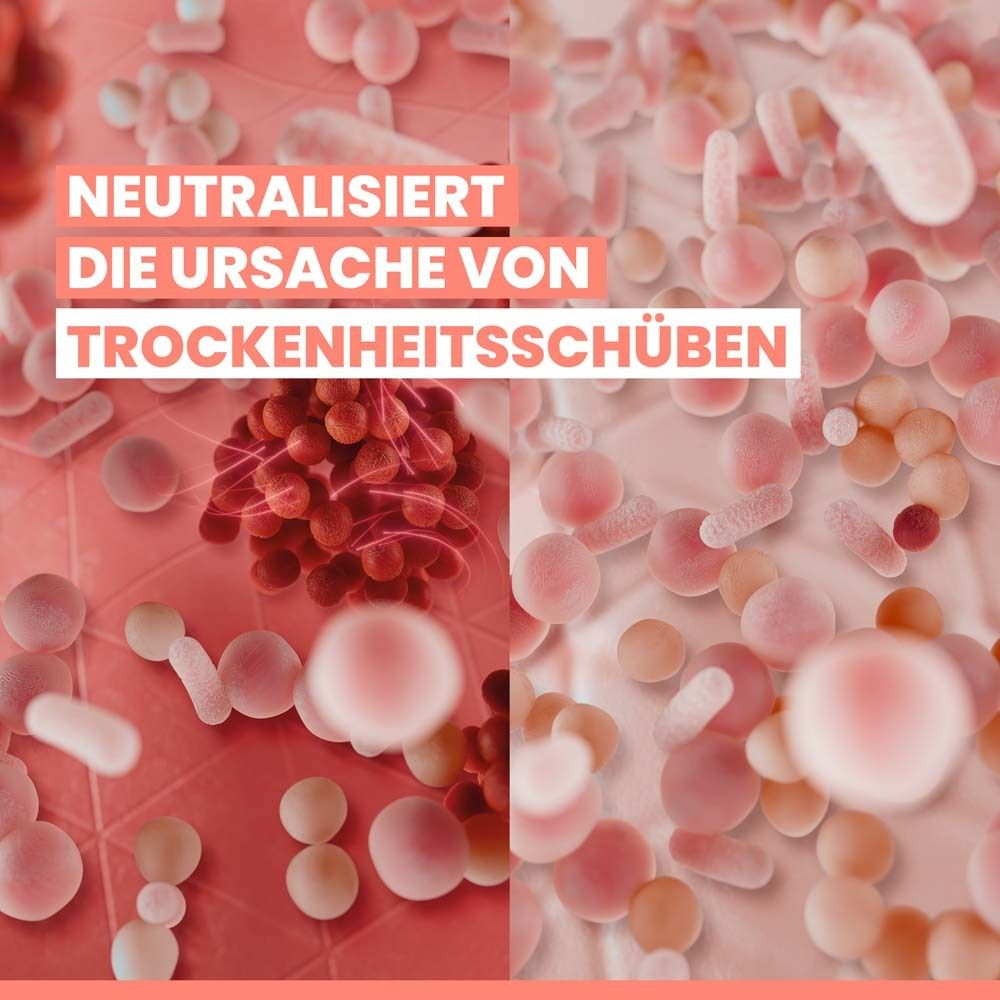 Grafische Darstellung, die die Ursache von Trockenheitsschüben neutralisiert. Zellen und Mikroorganismen.