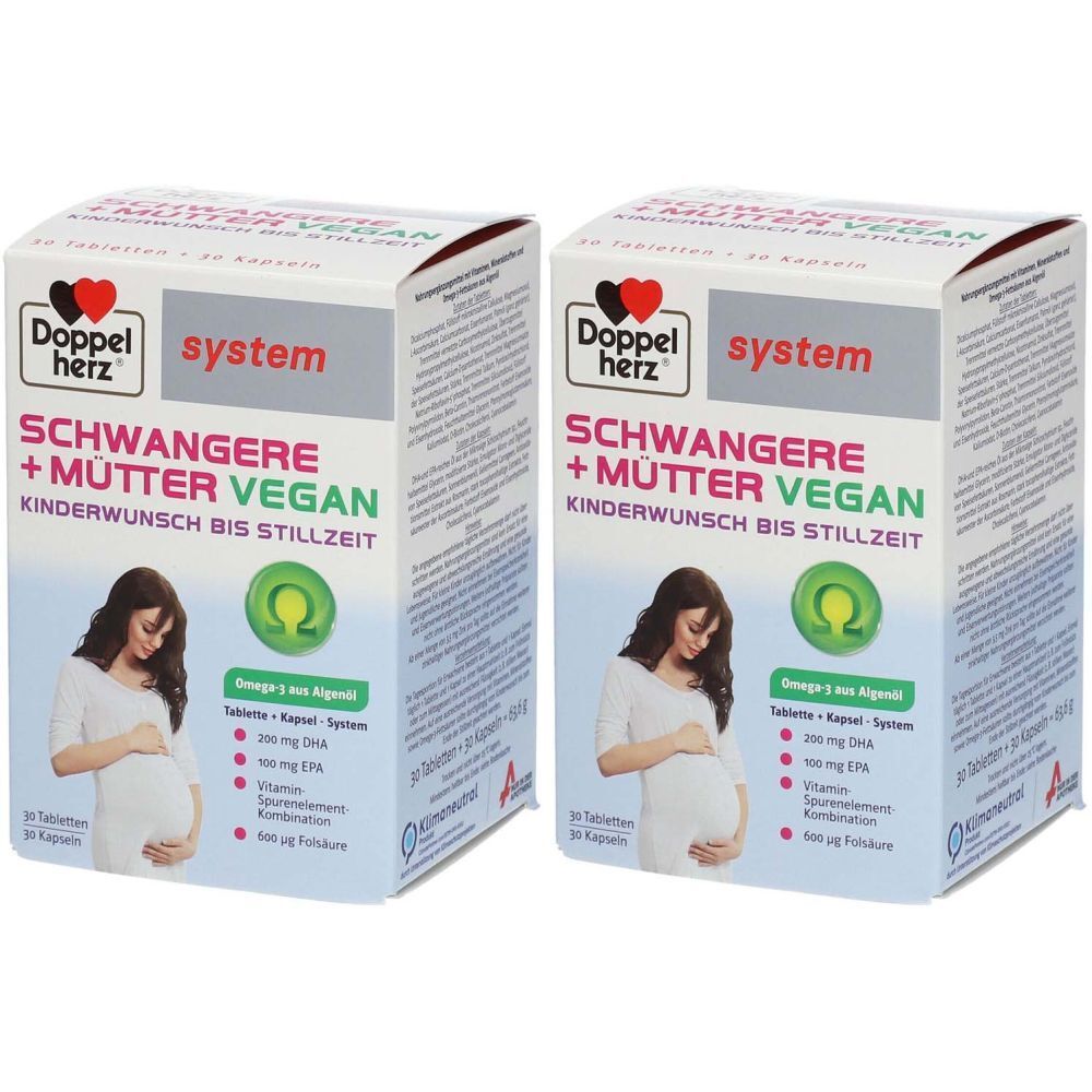 Doppelherz® system Schwangere + Mütter vegan