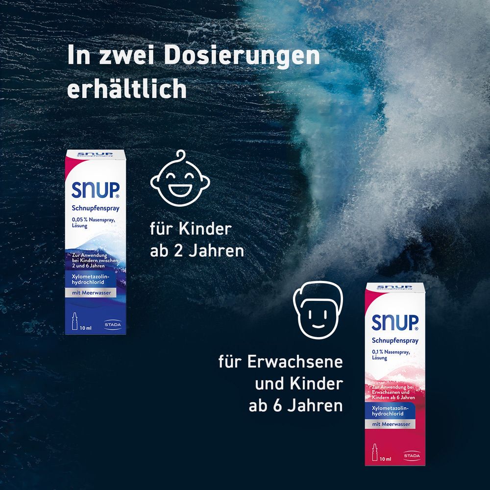 SNUP® Schnupfenspray mit Meerwasser und Xylometazolin