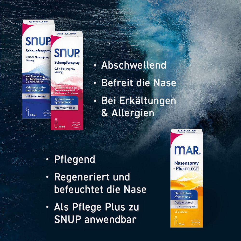 SNUP® Schnupfenspray mit Meerwasser und Xylometazolin