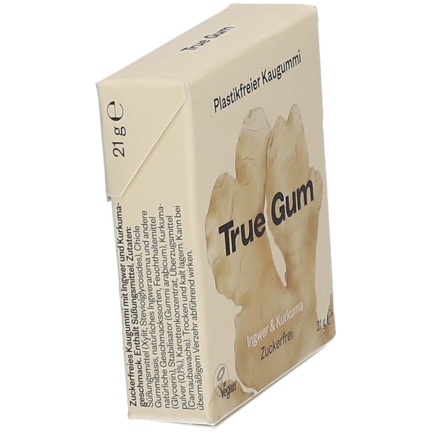 True Gum  Ingwer & Kurkumageschmack