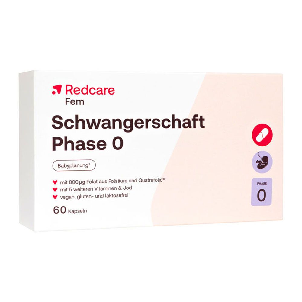 Schwangerschaft Phase 0 RedCare Kapseln 3er-Pack 3x60 St