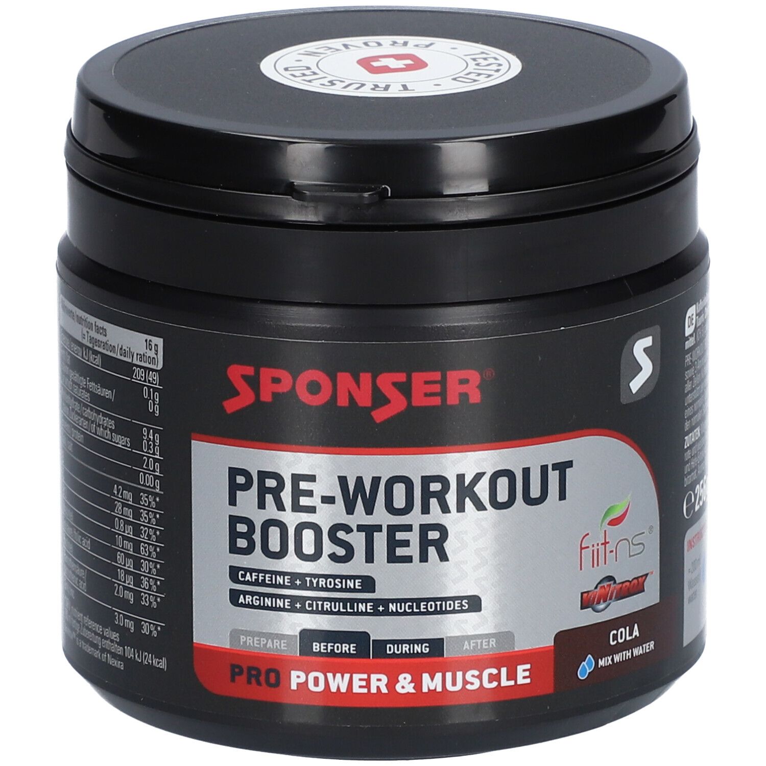 Sponser Pre Workout Booster Cola 256 g Pulver