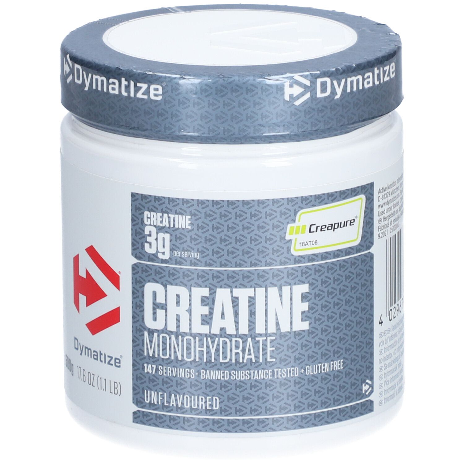 Dymatize Creatine Monohydrate Unflavoured Powder 500 g Pulver