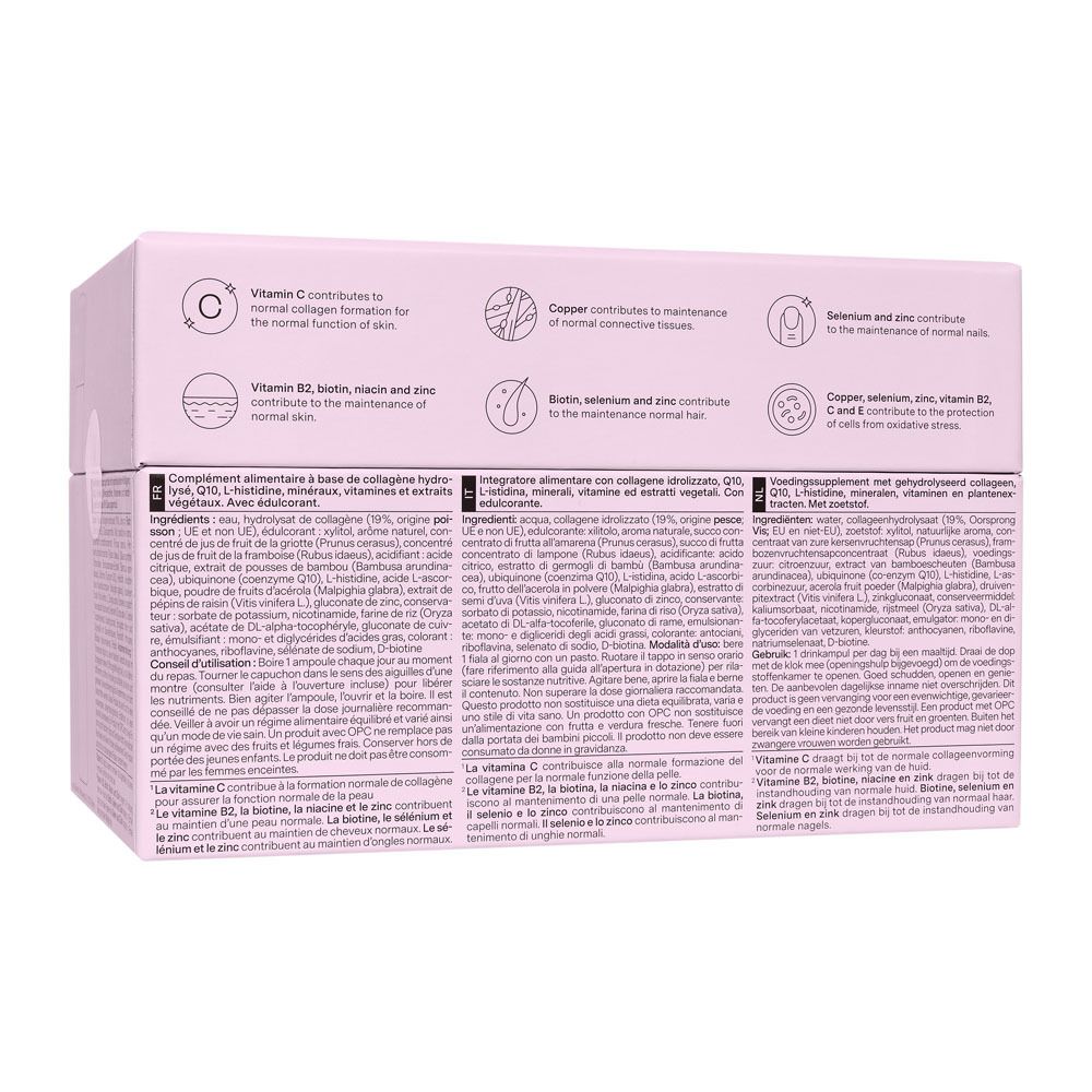 Rückseite der Verpackung. Text in Deutsch. Abbildung einer Ampulle.