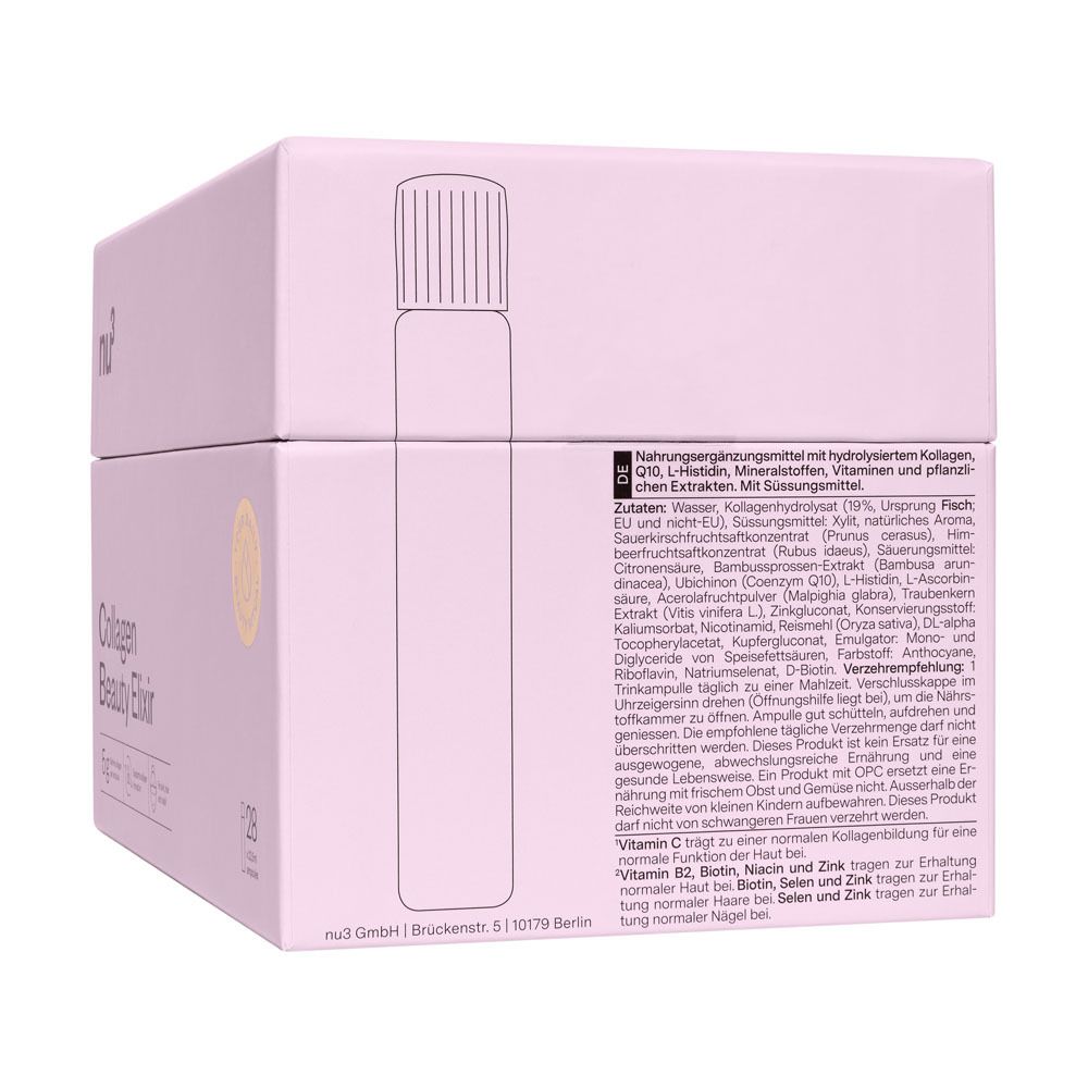 Rückseite der Verpackung. Text in Deutsch. Nährwertangaben und Inhaltsstoffe.