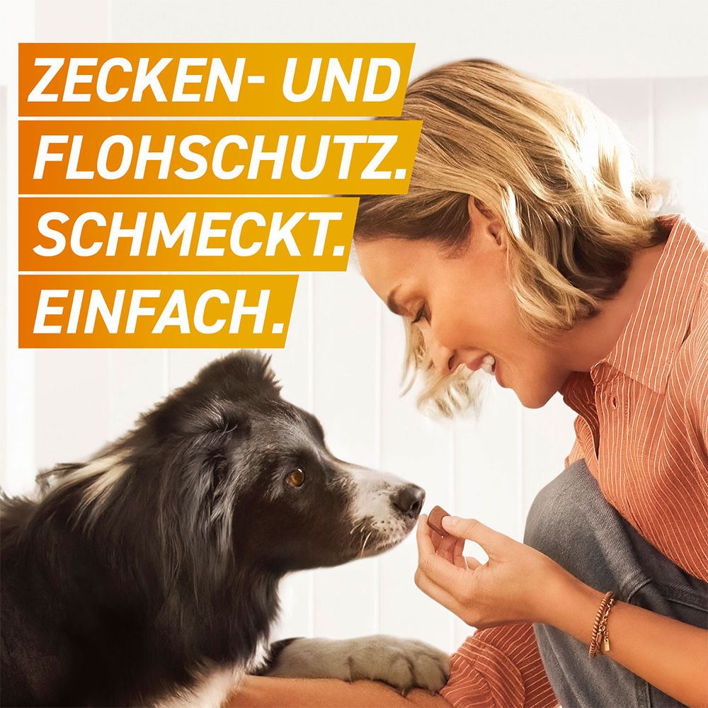 Frontpro Kautablette gegen Zecken und Flöhe für Hunde (>25-50kg) Doppelpack 2x3 St Kautabletten