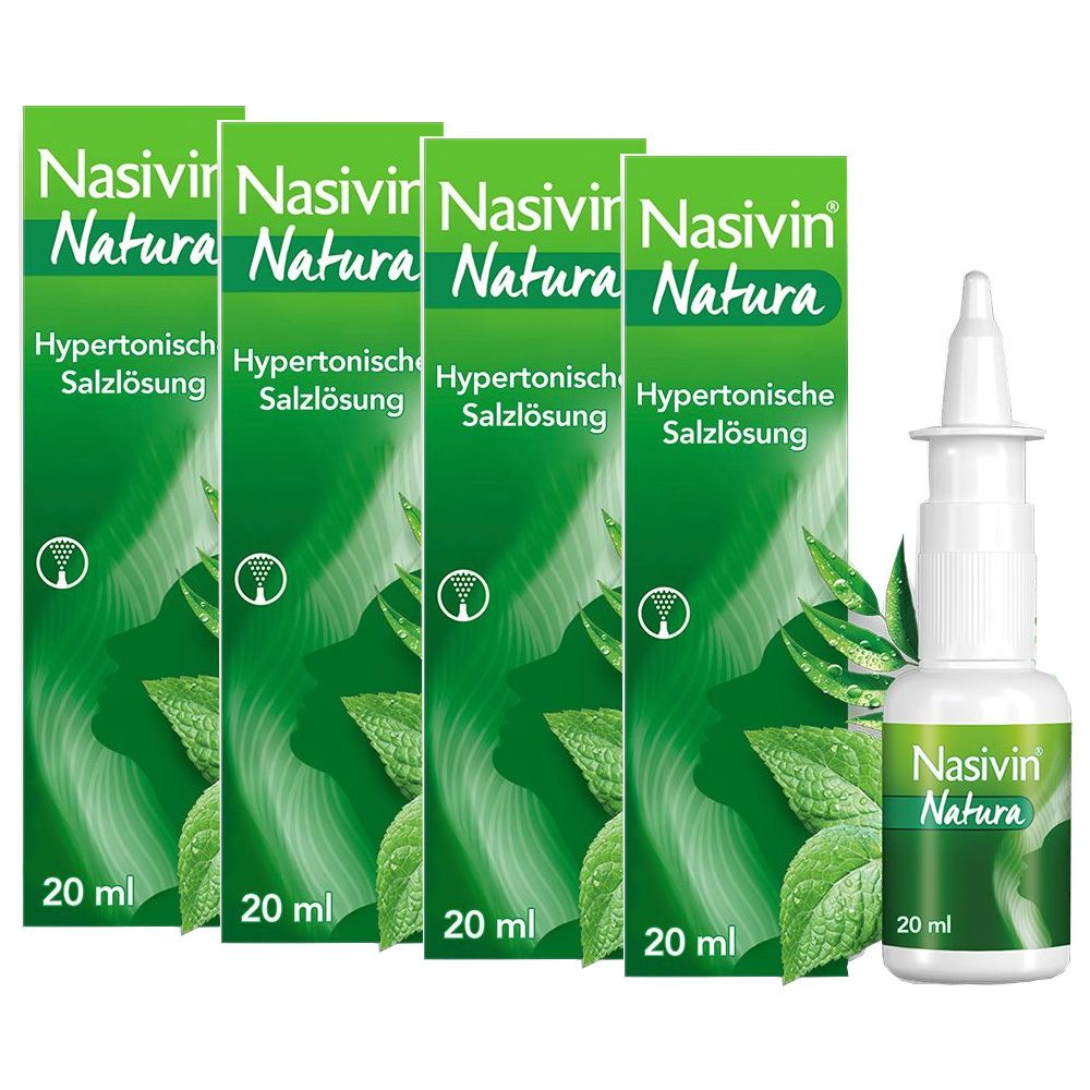 Nasivin® Natura Nasenspray 4er-Pack - Jetzt 10% mit dem Code 10nasivin sparen*