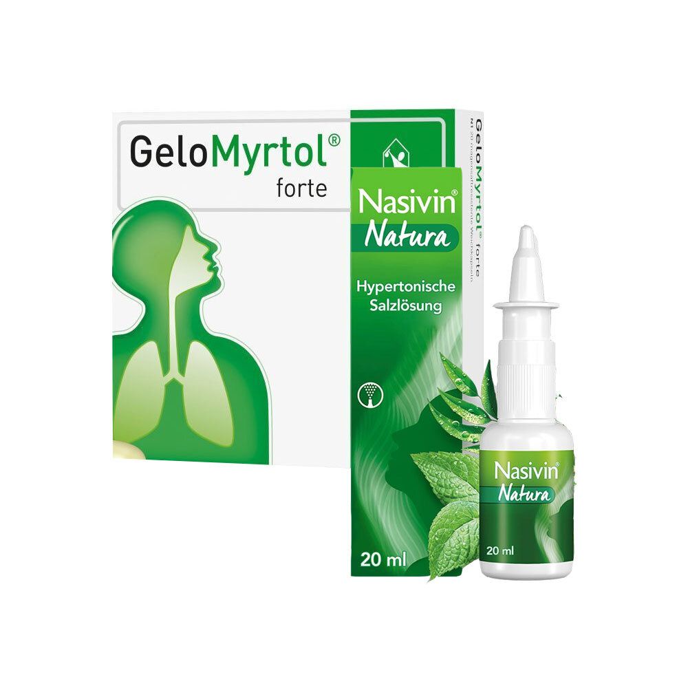 GeloMyrtol® forte + Nasivin® Natura Nasenspray 1 St - Shop Apotheke