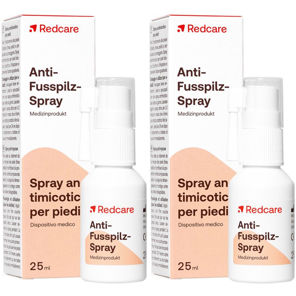 Redcare Anti-Fusspilz-Spray Doppelpack 2x25 ml Spray