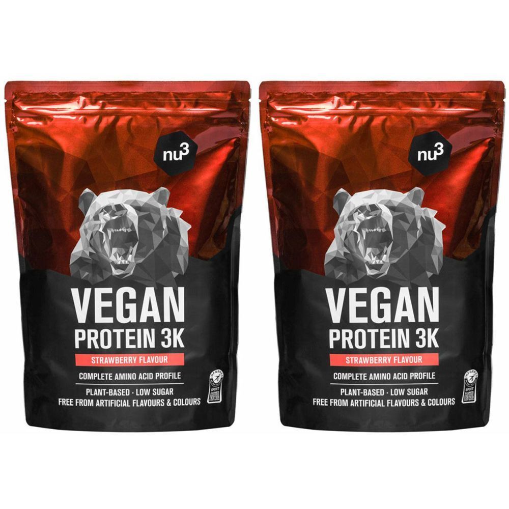 NU3 Vegan Protein 3K Shake, fraise