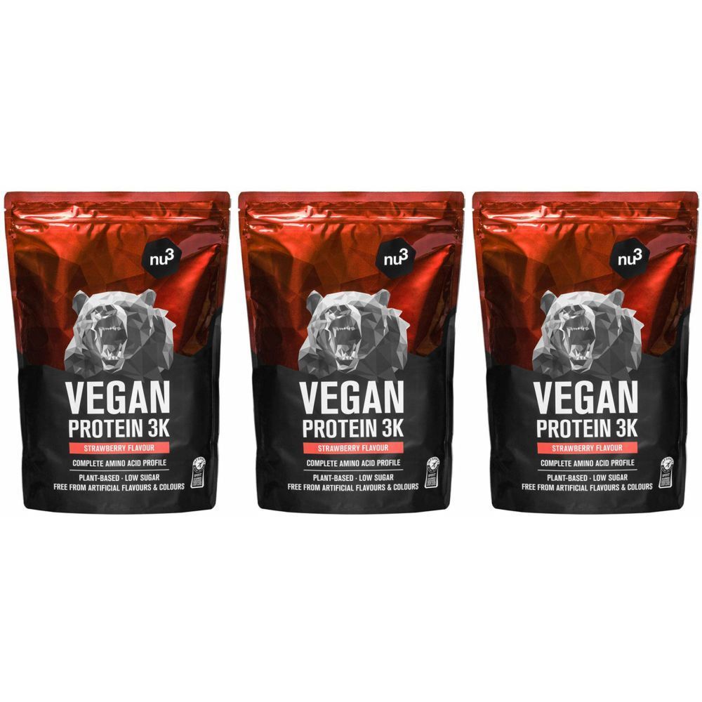 NU3 Vegan Protein 3K Shake, fraise