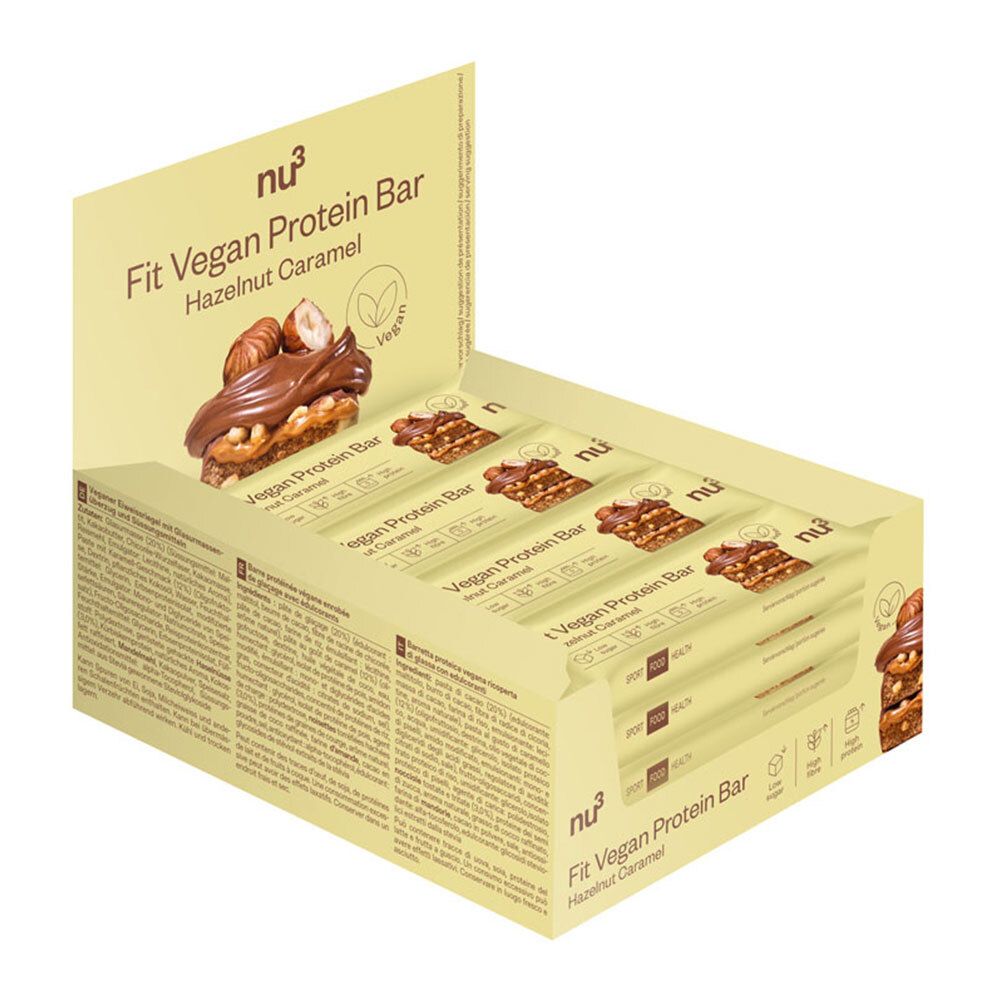 nu3 Fit Vegan Protein Bar Hazelnut-Caramel