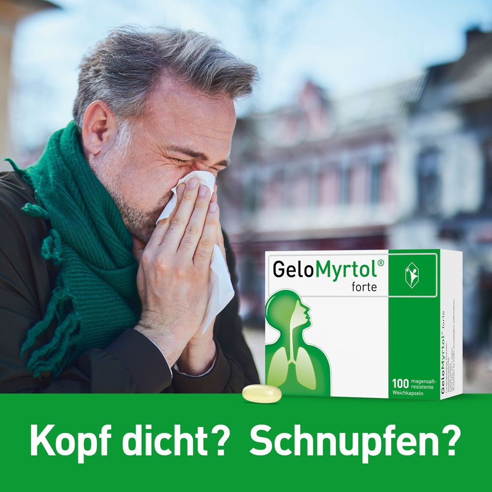 GeloMyrtol forte bei Sinusitis und Bronchitis mit Husten & Schnupfen