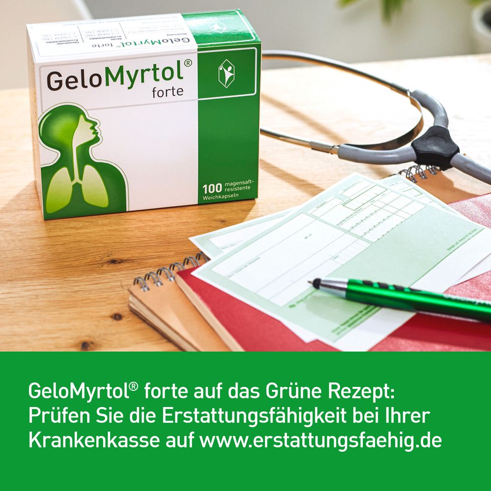 GeloMyrtol forte bei Sinusitis und Bronchitis mit Husten & Schnupfen