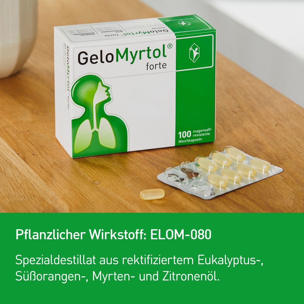 GeloMyrtol forte bei Sinusitis und Bronchitis mit Husten & Schnupfen