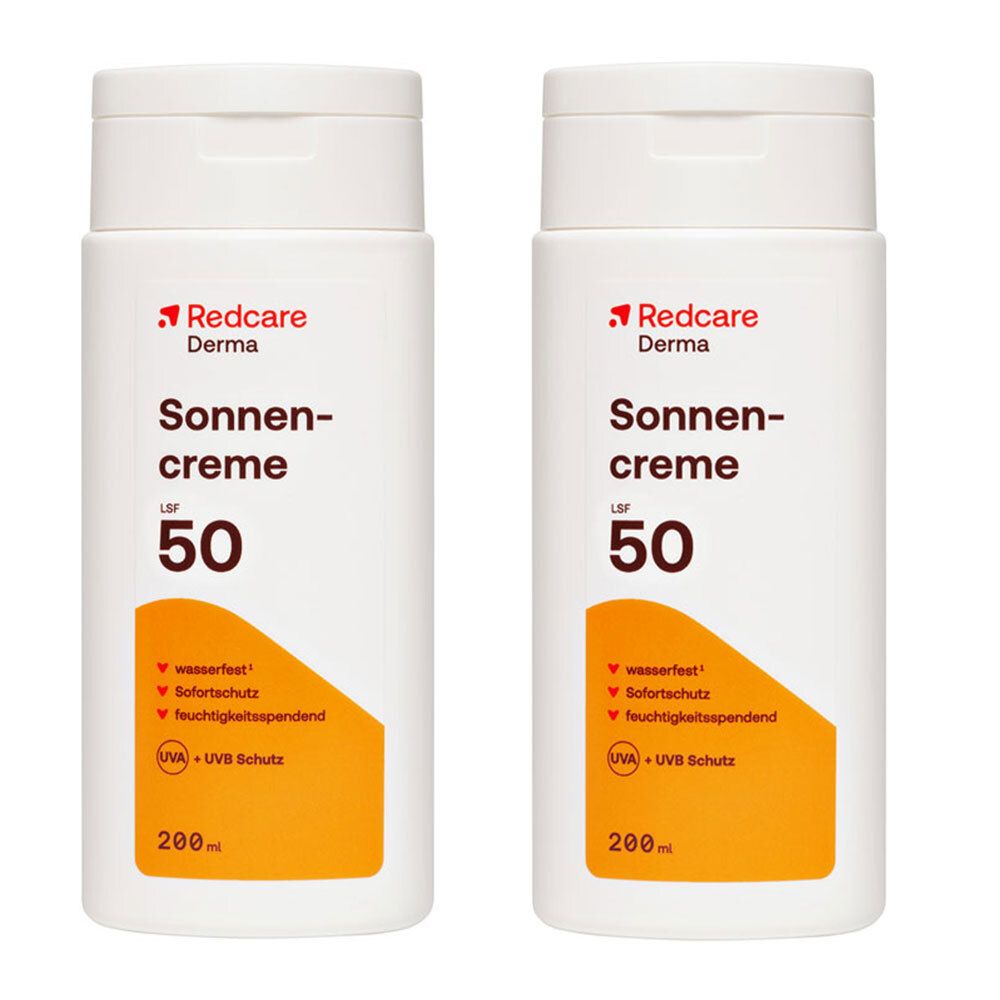 Redcare Sun Sonnencreme LSF 50 Doppelpack 2x200 ml Creme