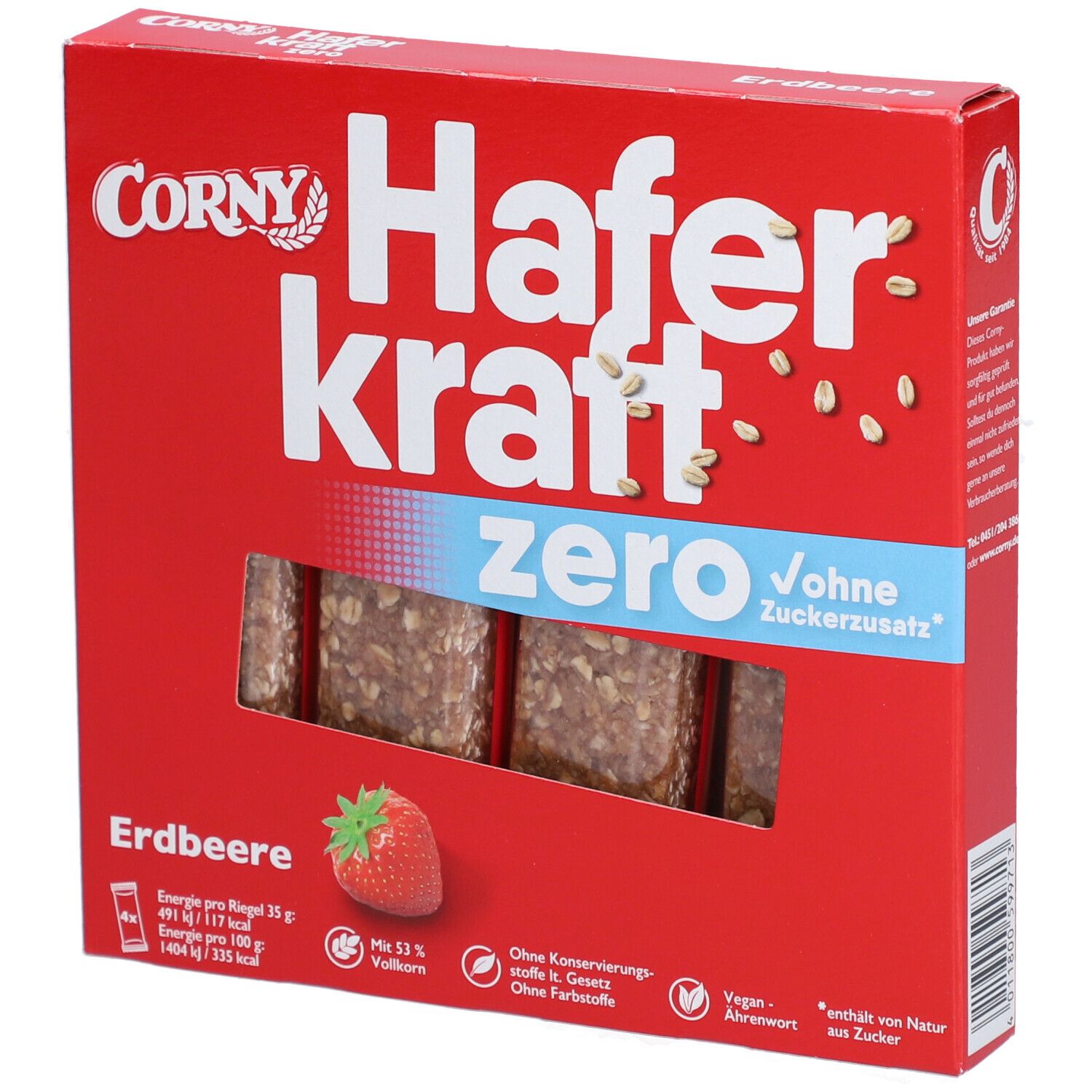 CORNY Haferkraft zero Erdbeere