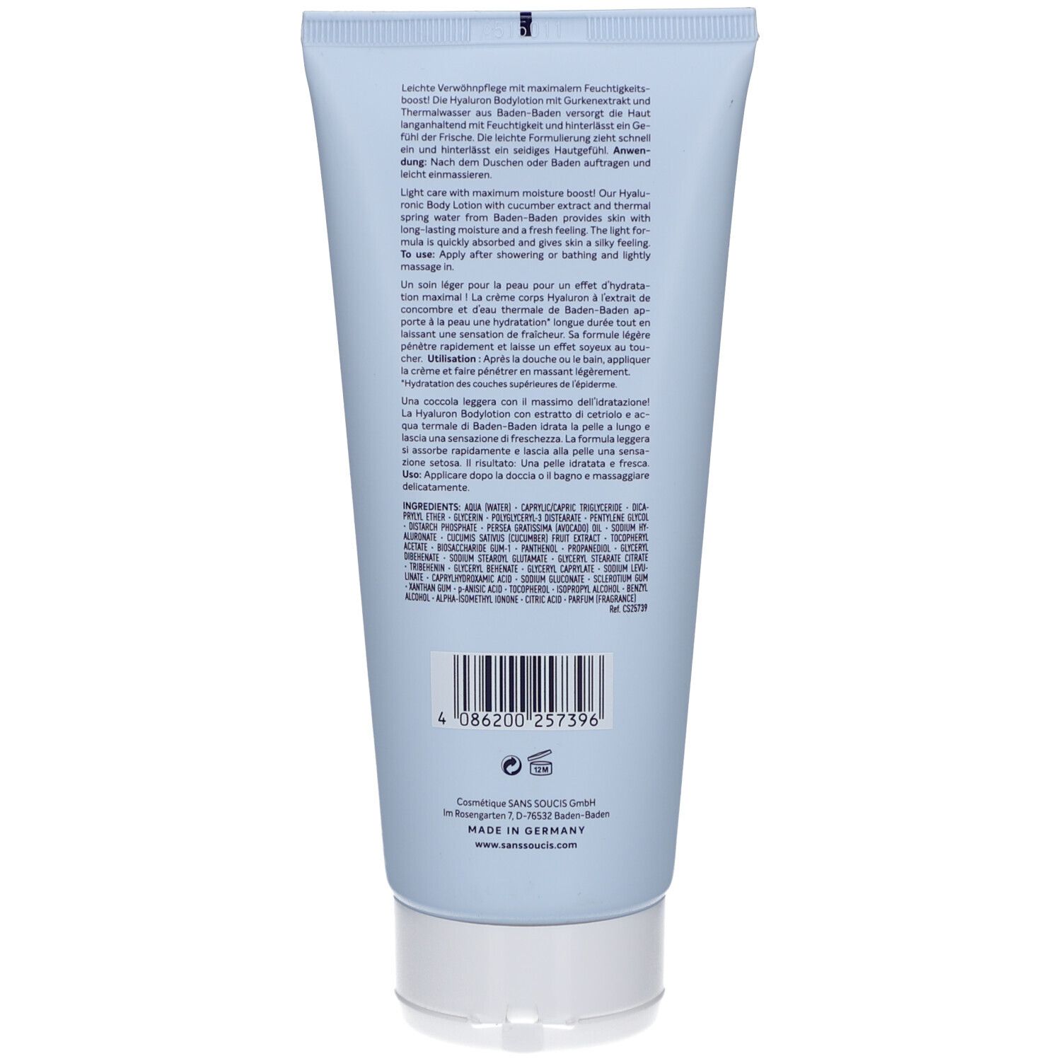 Sans Soucis Body Elixir Feuchtigkeit Hyaluron Körperlotion