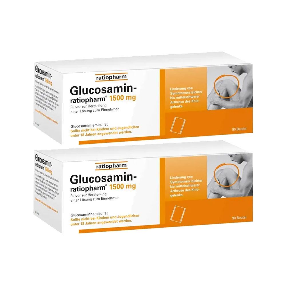 Glucosamin-ratiopharm® 1500 mg 2x90 St - Shop Apotheke