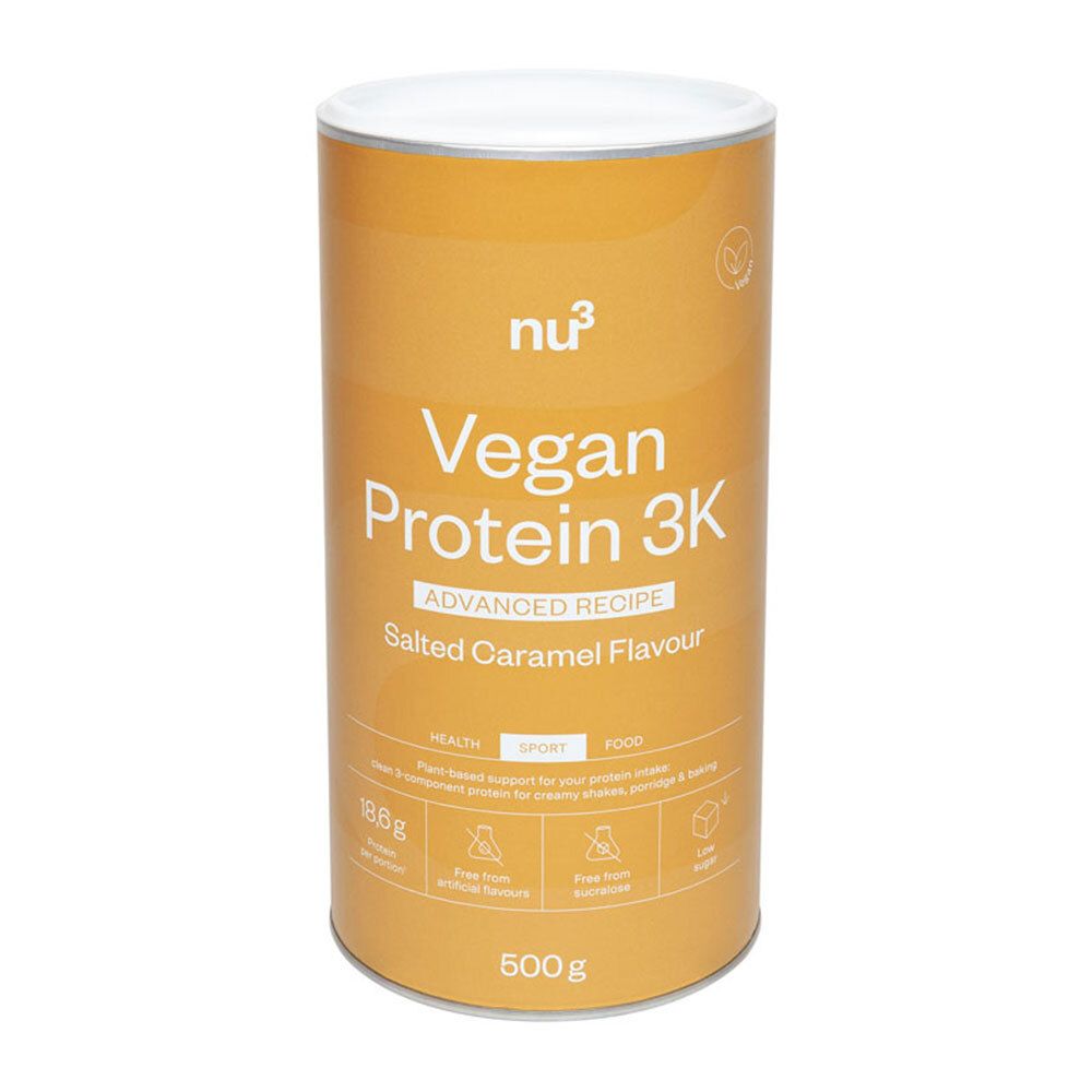 nu3 Vegan Protein 3K Advanced Salted Caramel 500 g Pulver