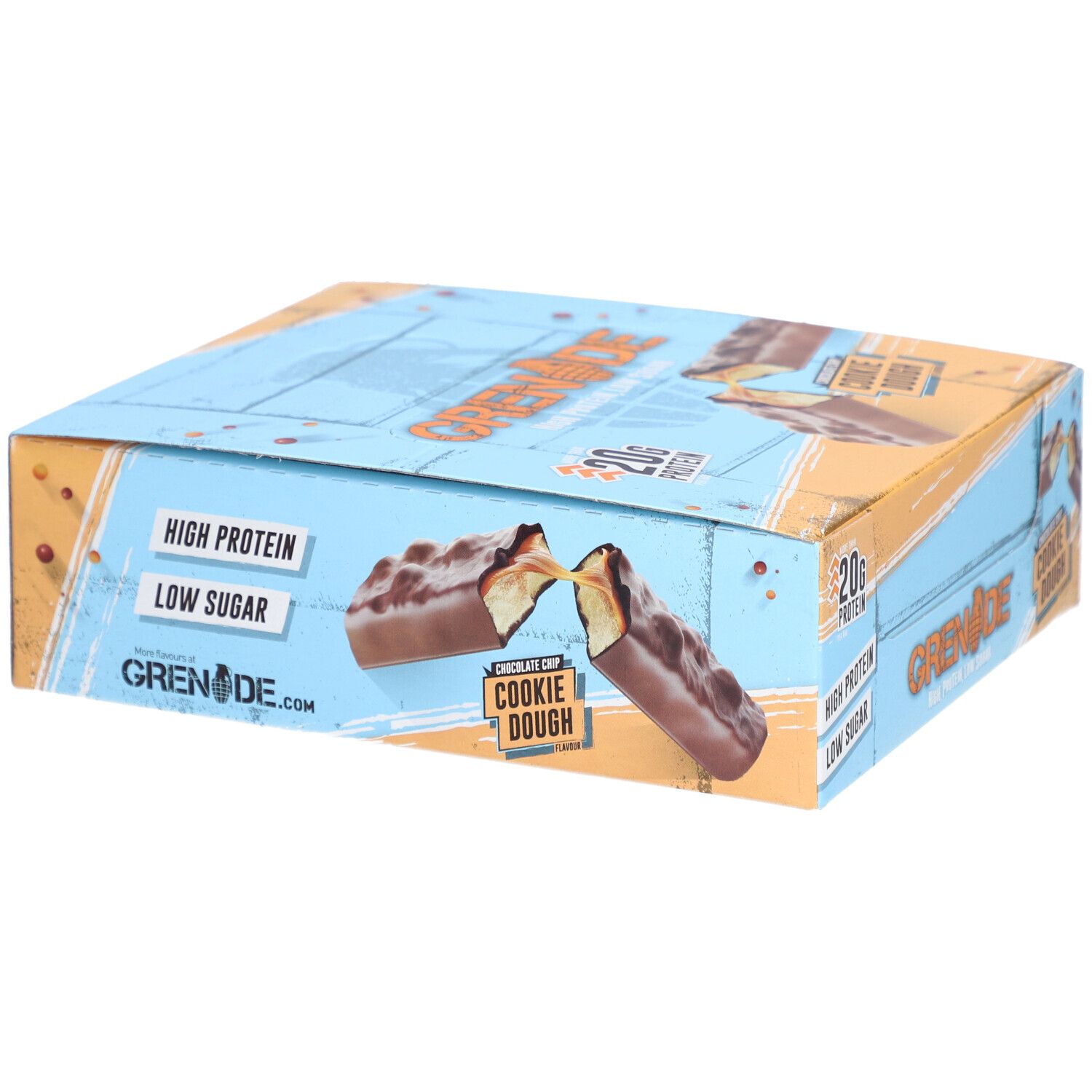 Grenade Chocolate Chip Cookie Dough Flavour 60g 12x60 g Riegel